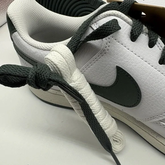 Nike Court Vision Lo NN White/Green Sail Low-Top Shoes FV9952-101 Womens Size 10 - Picture 7 of 9